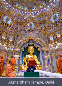 Interior of Akshardham Temple, Delhi